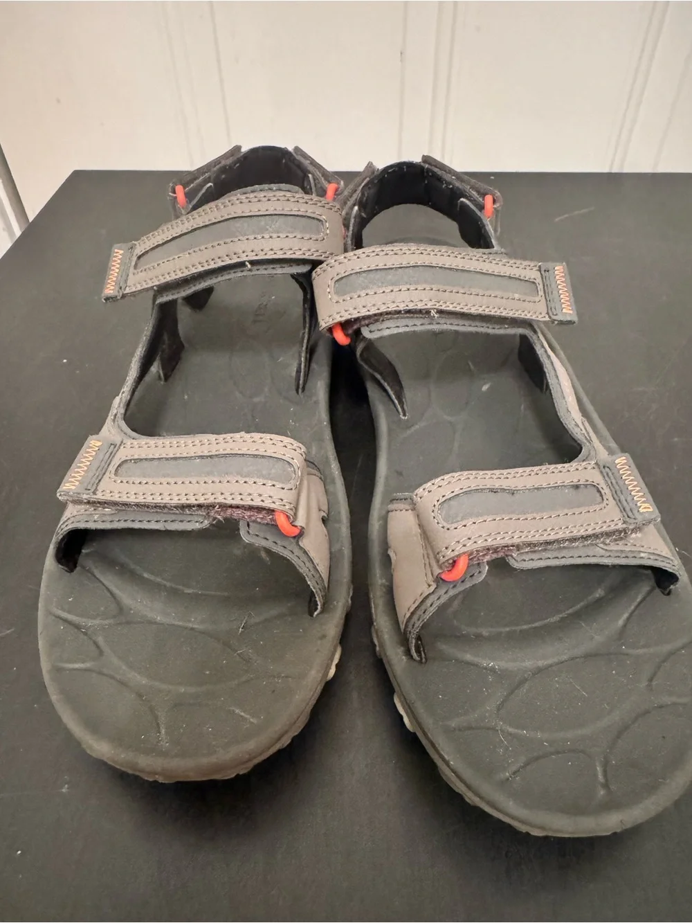 Merrell Men’s Huntington Sport Convert Sandals Boulder Grey Taupe Size US 11